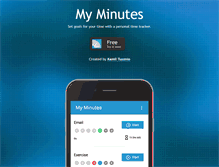 Tablet Screenshot of myminutesapp.com
